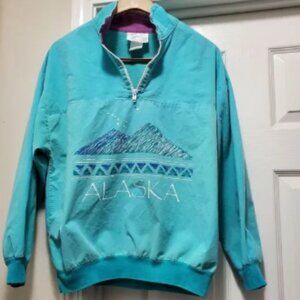Vintage 80s Prairie Mountain Alaska Womens 1/4 Zip‎ Light-weight Jacket L